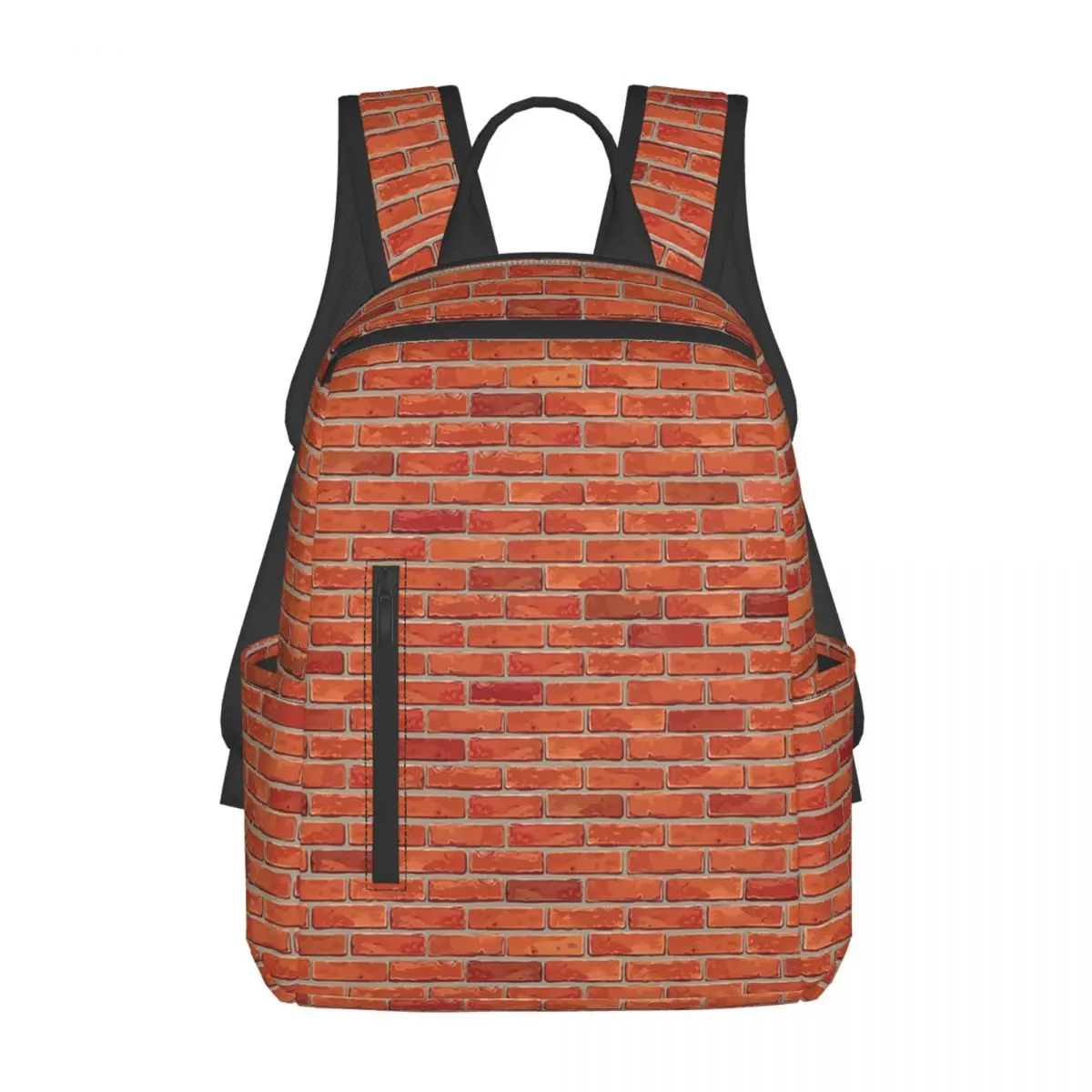 

Red Brick Wall Backpack Daypack Large Capacity Kids BookBag School Bag Shoulder Bags for Men Women