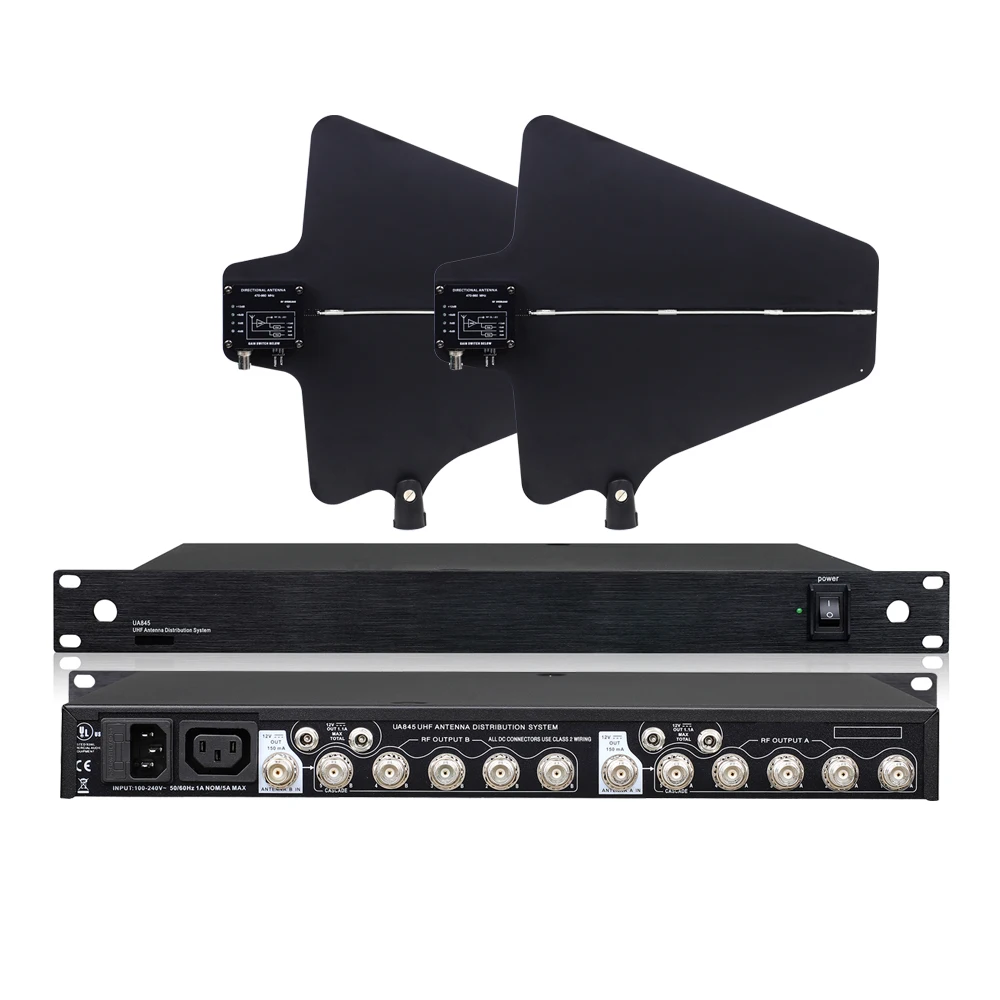 Leicozic UA845 System dystrybucji anten 2X5 rozdzielacz kanałów Dystrybutor sygnału RF do mikrofonu bezprzewodowego 400M 460-950Mhz — zdjęcie produktu 7