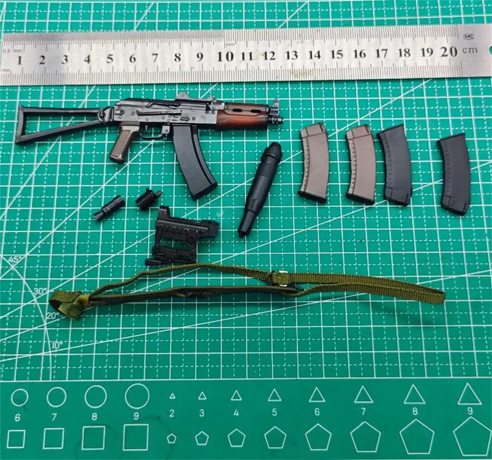 

1/6th DAMTOYS DAM 78020 Main Weapons AK74U Clips Sling Toys Model PVC Material Not Real For 12" Doll Figure Collect DIY