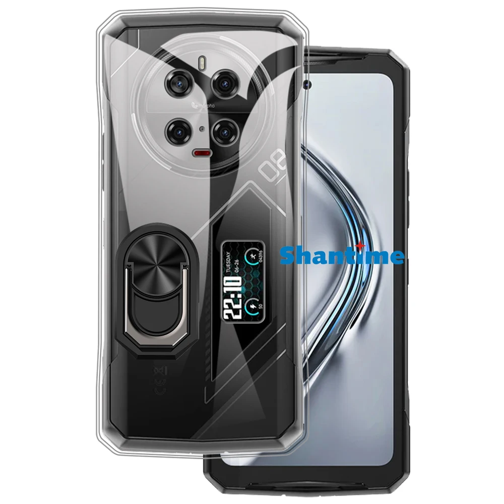 Luksusowy, odporny na wstrząsy uchwyt pierścieniowy do etui Doogee V40 Pro Silikonowy uchwyt ochronny TPU do Doogee V40 Pro