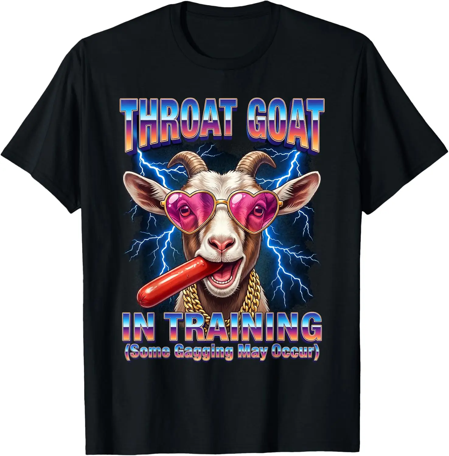 Throat Goat Ridiculous Dirty Vulgar Bachelorette Party Women T-Shirt
