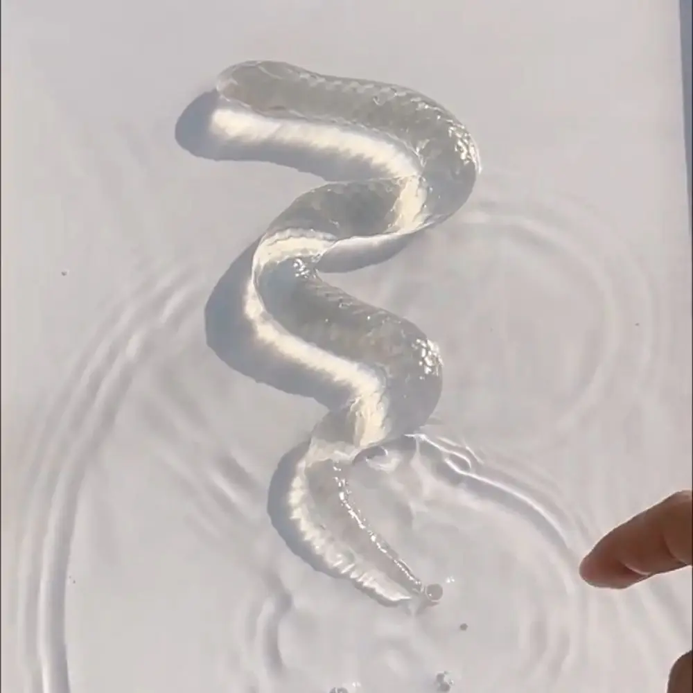 Handgemaakte Slow Rebound Snake Toy Simulatie Ultra Vochtig Transparant Snake Squeeze Toy Kawaii Ins Snake Pinch Toy
