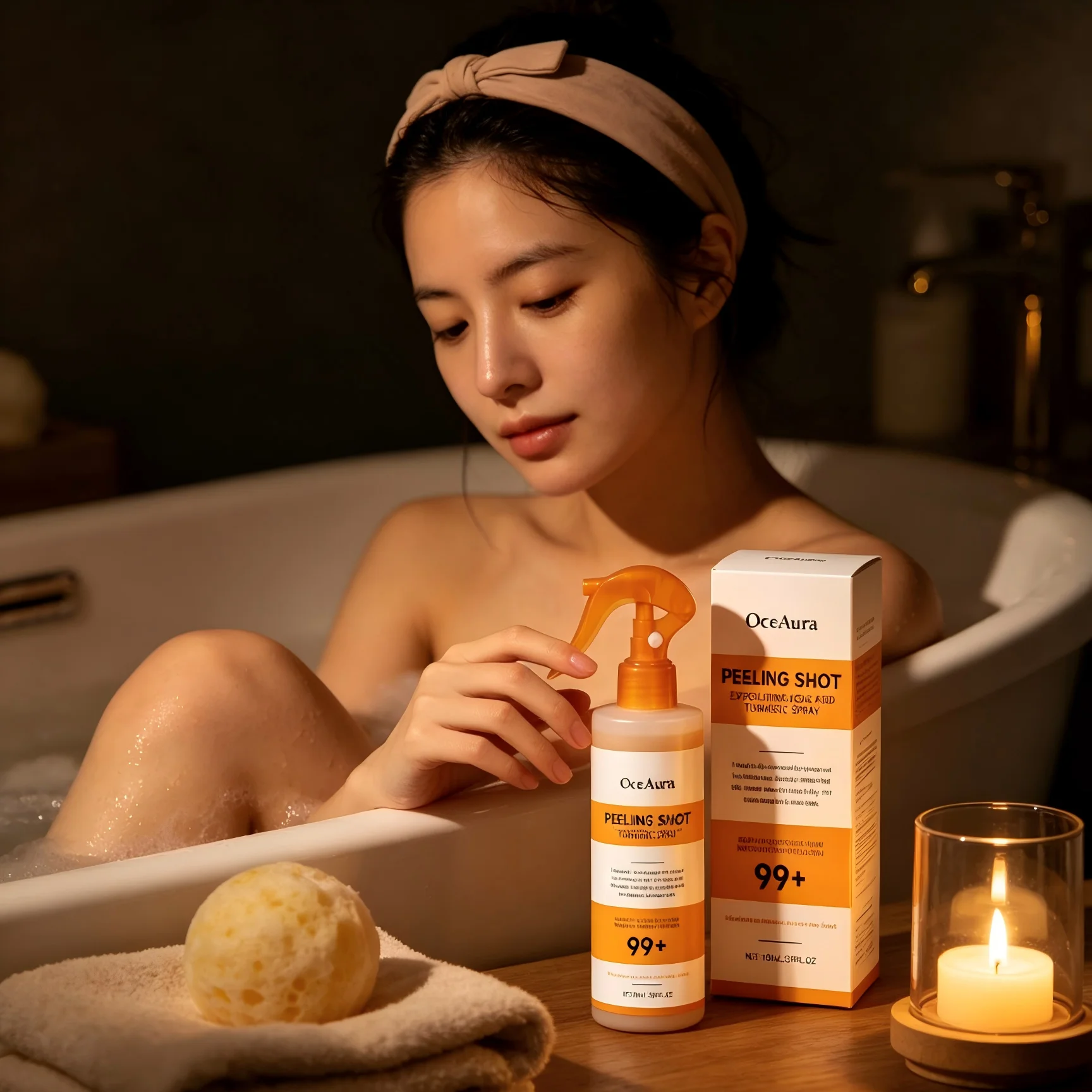 OceAura Peel Shot Kojic Acid T - Glycolic Acid Exfoliant ulasan dan harga