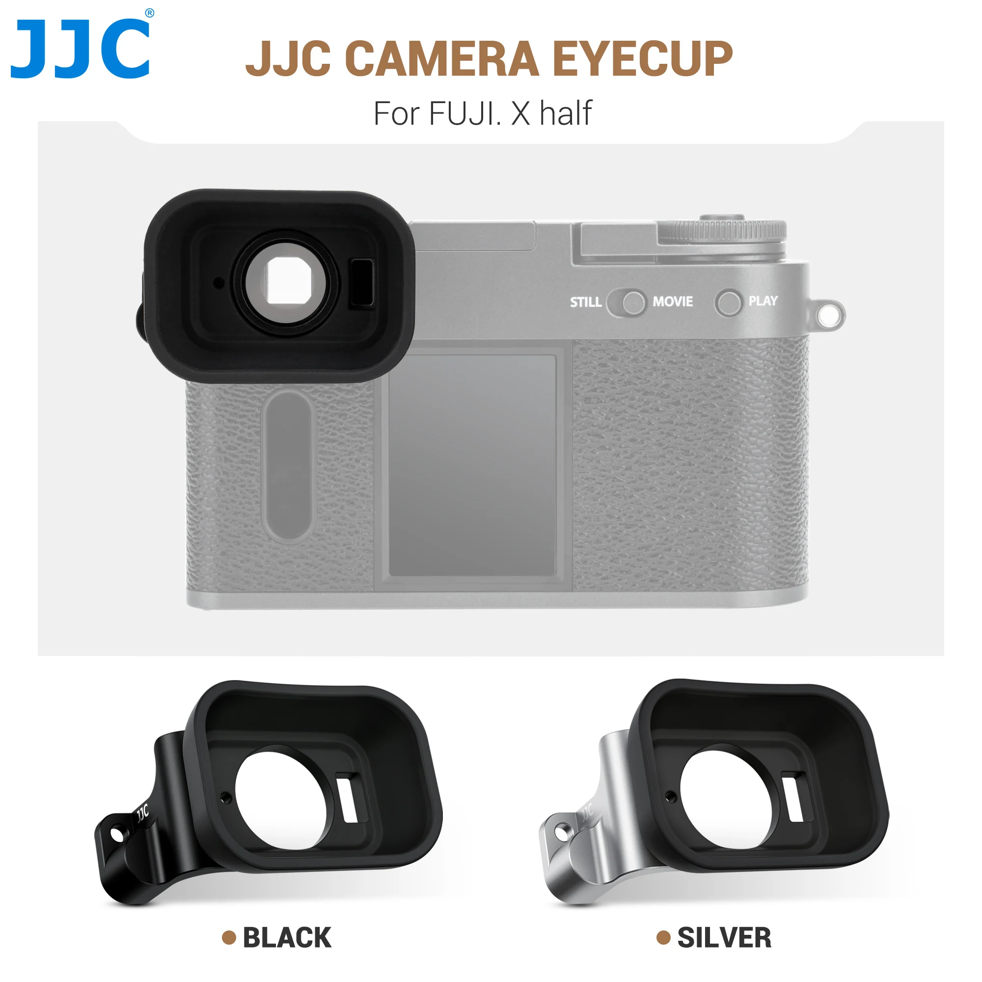 

JJC Soft Silicon Extended Widened Viewfinder Eyecup for Fuji Fujifilm X half Camera Eyepiece Eyecup Viewfinder Eyeglass Users