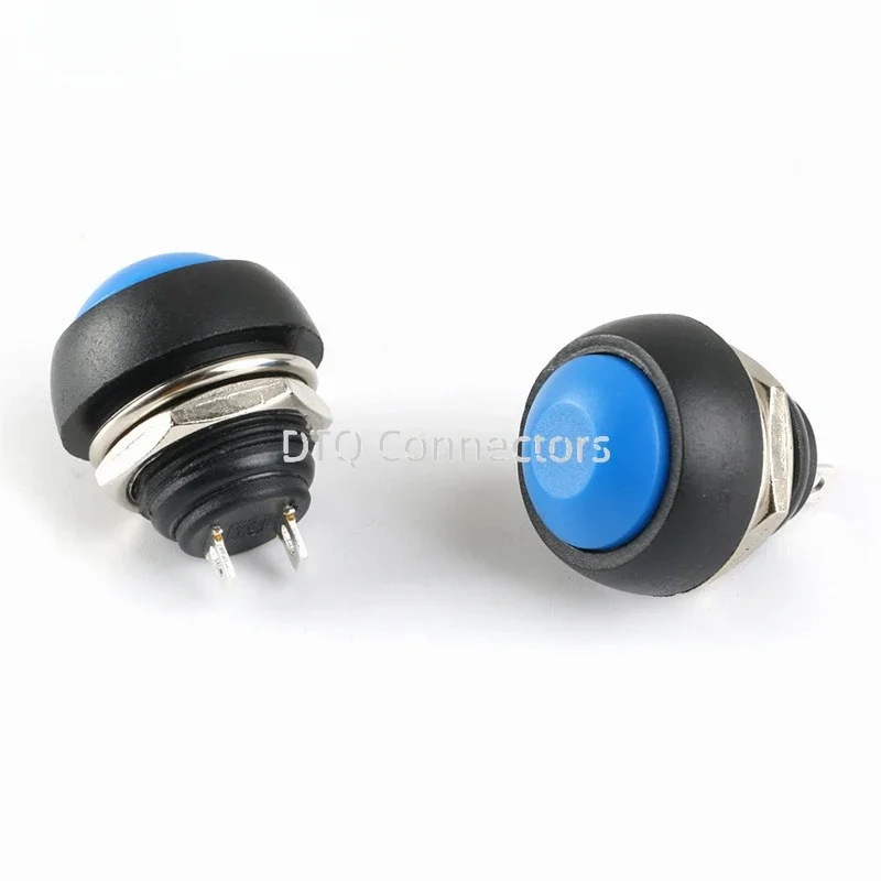 5Pcs Mini 12mm Waterproof Momentary ON/OFF Push Button Round Switch PBS-33B For arduino