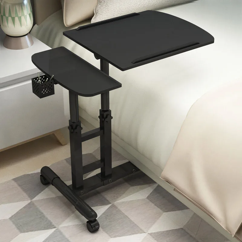 Multi functional Lazy Bedside Table Foldable, Mobile, Elevating, Rotating Laptop Table