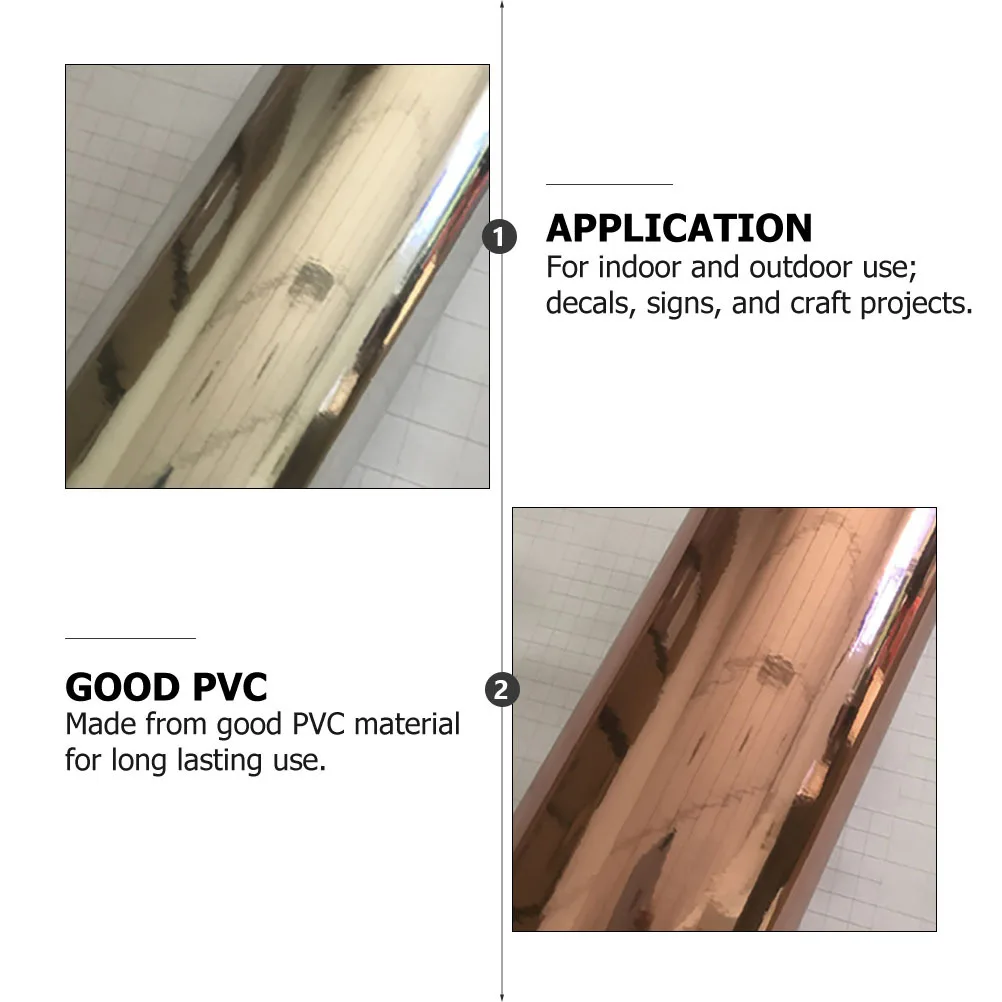 

3Pcs Metal Transfer Vinyl Sheets Self-Adhesive Craft Material for Indoor Outdoor DIY Decoration Handmade Supply Cutting Machine