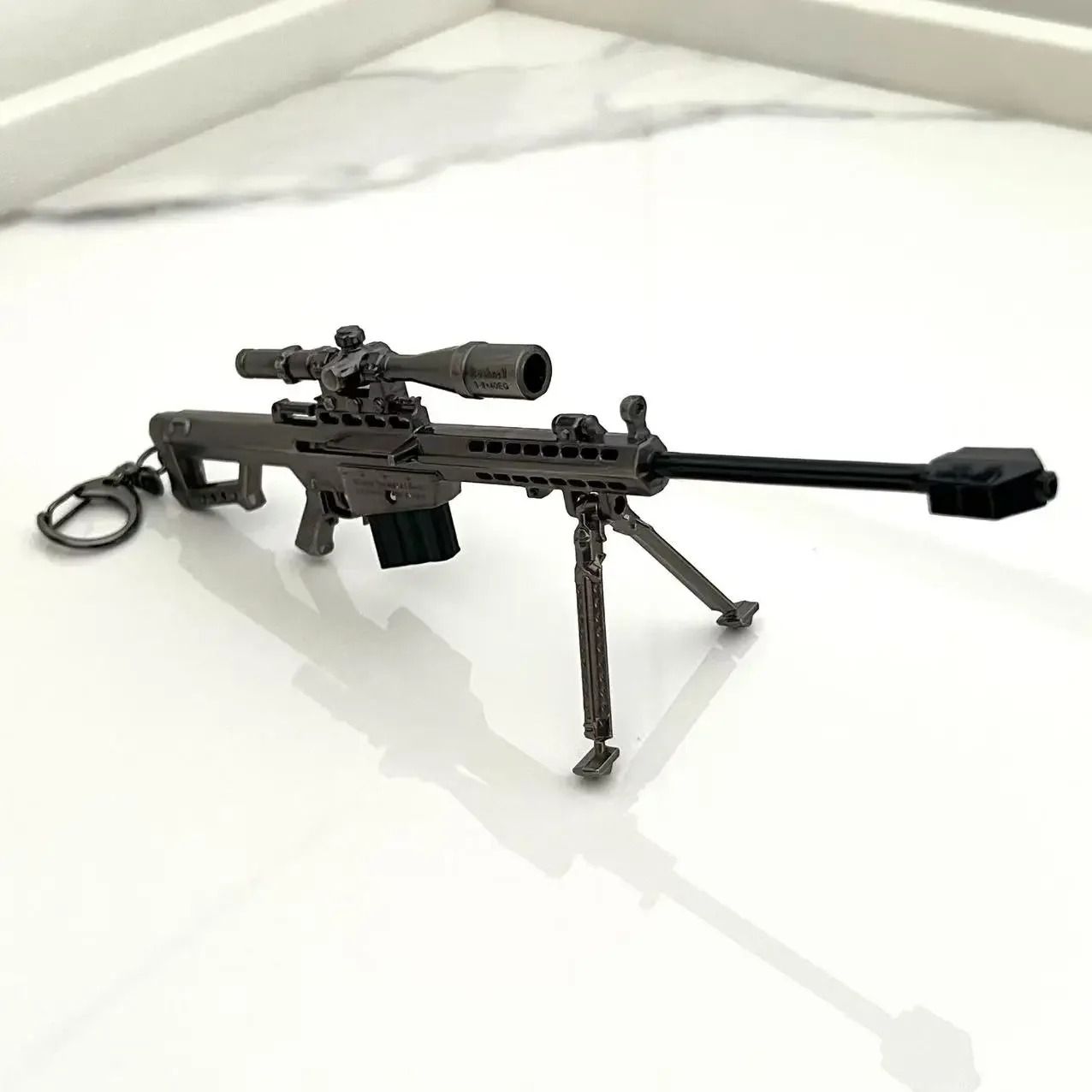 ปืนไรเฟิล Sniper รุ่น 17 ซม.โลหะผสม CRAFT MINI Barrett ปืนพก PUBG Jedi ปืนของเล่น Fidget ของเล่น Study Office เครื่องประดับ