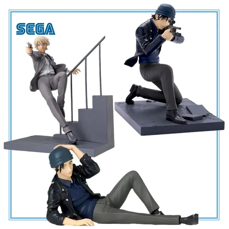 En Stock, Figura de Acción Original SEGA Luminasta Meitantei Conan Akai Shuichi, Modelo de Anime en PVC, Juguete Coleccionable para Niños