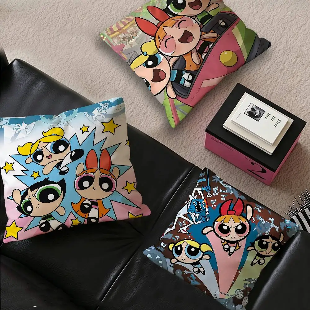 P-Powerpuff Anime G-Girls Lucky Dragon pillow cover sofa cushion cover home room decoration children gift