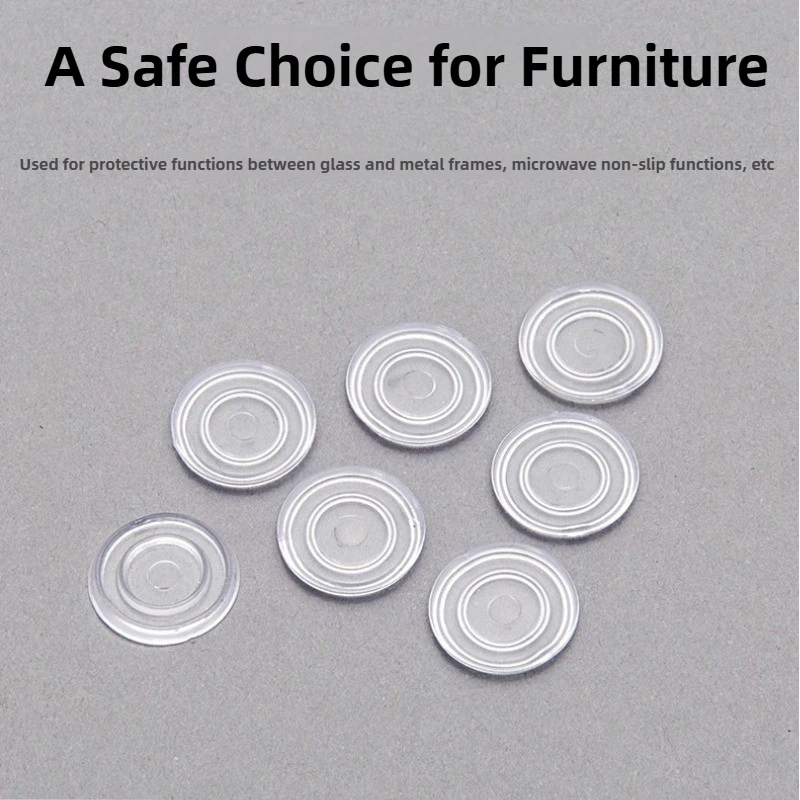 Transparent Anti-slip Rubber Pads Non-slip Mat Furniture Mute Stickers Chair Legs Pads Tea Table Glass Gaskets Floor Protector