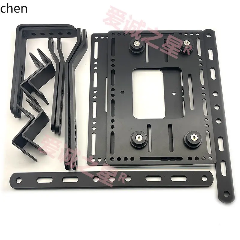 

HXL motorcycle side box bag carbon steel bracket multi-functional hole position quick release base tram trailer