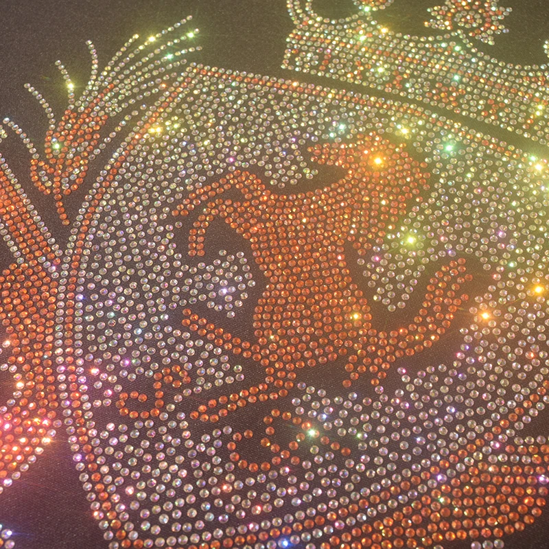 عالية الجودة DIY الحديد الماس الحصان نمط الكي تي شيرت، الدنيم والبلوز الملابس والاكسسوارات