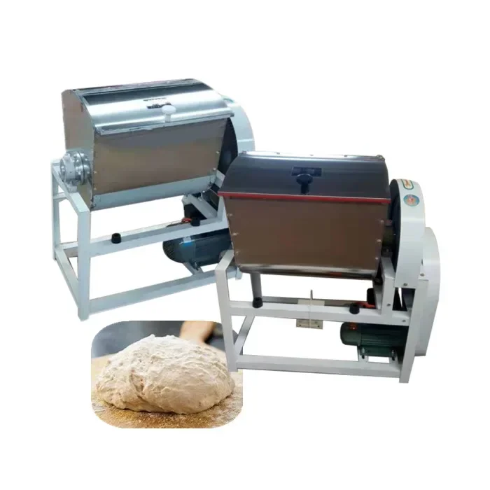 25kg Horizontal Industrial Flour mixing machine commercial dough blender kneading Bakery Bread Pizza Dough Mixer machine price