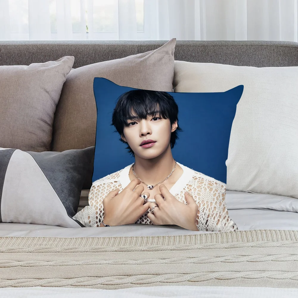 W-Woo Do H-Hwan Pillow Case Short Plush Pillow Covers Sofa Decorative Gift Home Double-sided Printing Cushion Cover