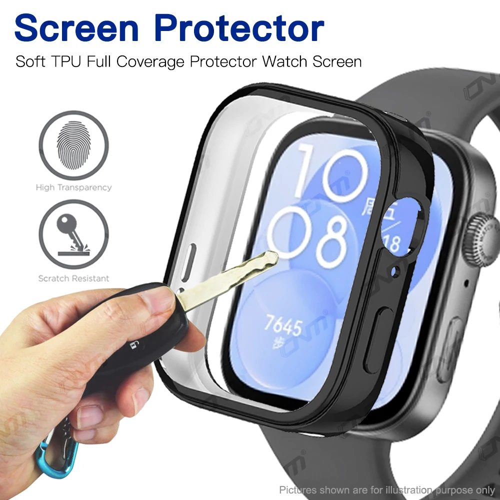 Custodia protettiva per Huawei Watch Fit 3 Screen Soft TPU Protector Shell per Huawei Watch Fit3 custodie placcate paraurti accessori