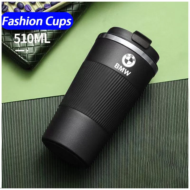 

Stainless Steel Coffee Cup Office Mug Portable Car Water Cups For BMW X1 X2 X3 X5 X7 E46 E90 E60 F10 F30 E39 E36 F20 E87 F20 E88
