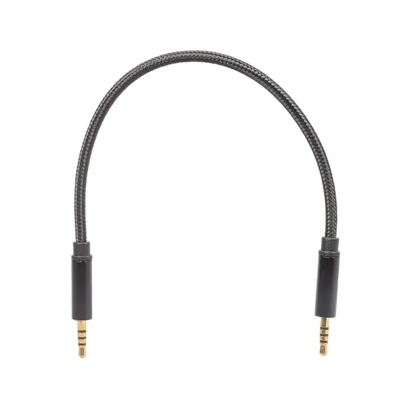 Y1UB Heavy Duty 2.5mm Audios Cable with 4Pole TRRS Plugs Builts with Gold Plate Terminals OFC Conductors for Clear Audios