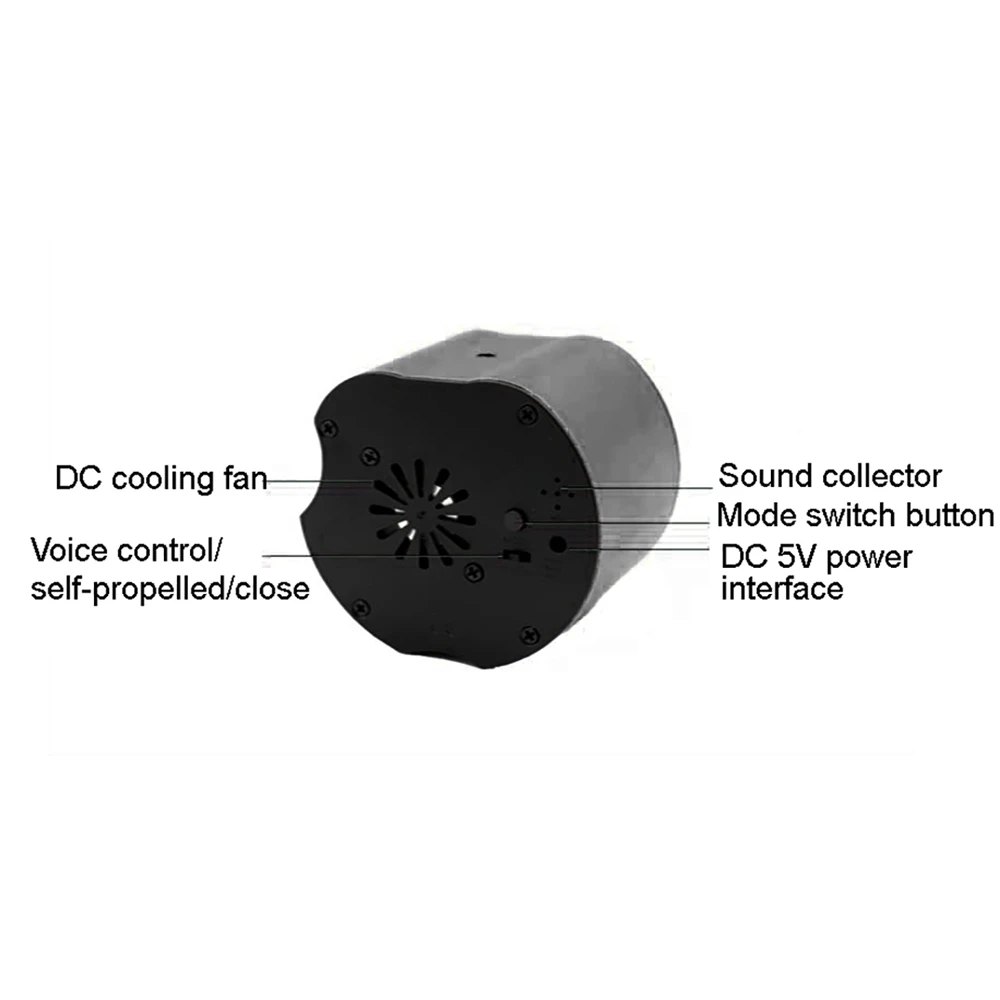 Mini Voice Control RGB DJ Disco Licht USB Bunte Dreh Fernbedienung Flash-LED Laser Urlaub Bühne Projektor Wirkung Licht