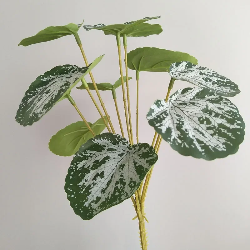 32 "große Gefälschte Pflanzen Tropical Monstera Künstliche Palme Kunststoff Blatt Wasser Anlage für Büro Schreibtisch Home Garten Grün decor – Detail 32