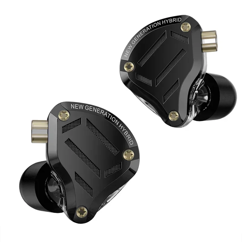 KZ ZS10 Pro 2 Earphones HIFI in Ear 4BA+1DD Earbud 4-Level Tuning Switch Headphone 2PIN Cable ZS10PRO2