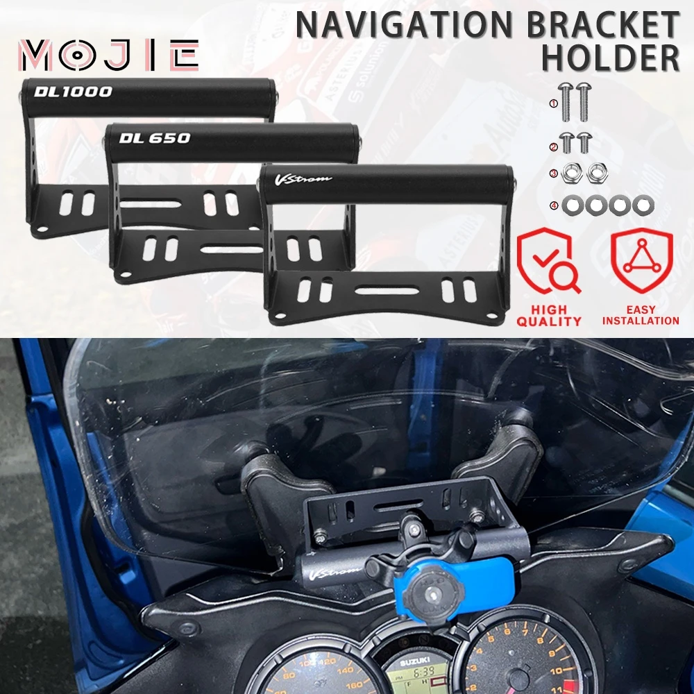 

GPS Navigation For SUZUKI DL650/ABS V-strom 650 DL1000 V Strom 1000 Phone Holder Frame Bracket Windshield Navigation Bracket