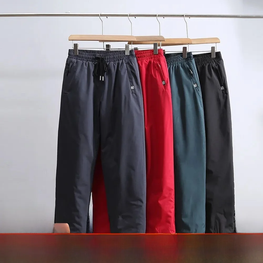 

Парные аффине, хлопковые брюки для хранения тепла, зимние брюки с подкладкой Fce, повседневные прямые брюки, излучающие тепло