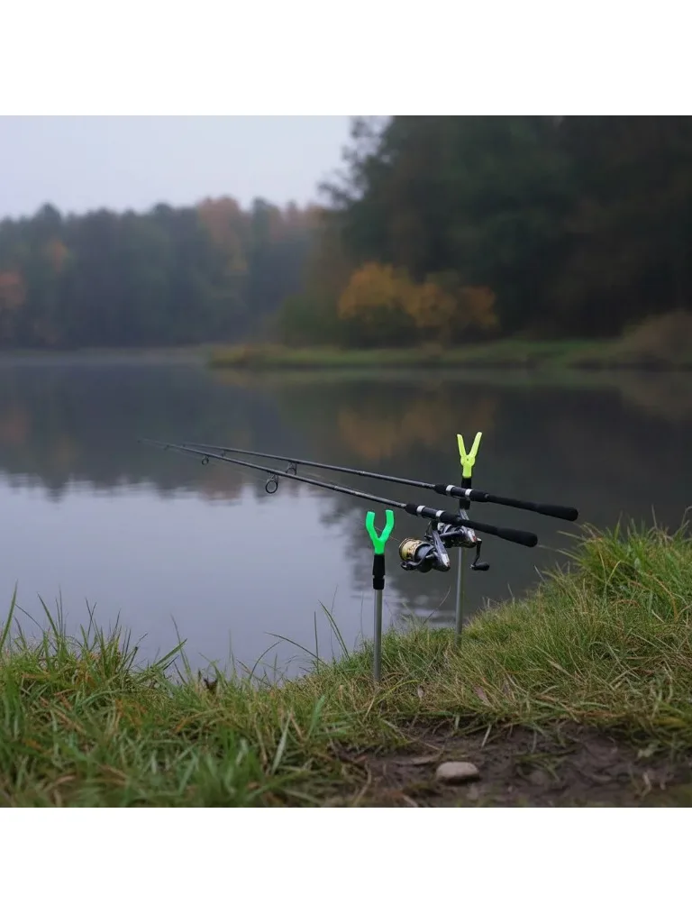 Podpórka wędkarska 50/80cm, regulowana, teleskopowa, uchwyt na wędkę, akcesoria wędkarskie — zdjęcie 2