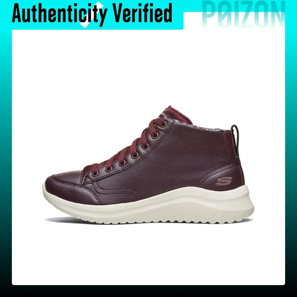 Skechers Ultra Flex 2.0 Zapatos casuales de caña alta para mujer Borgoña 13358-BURG