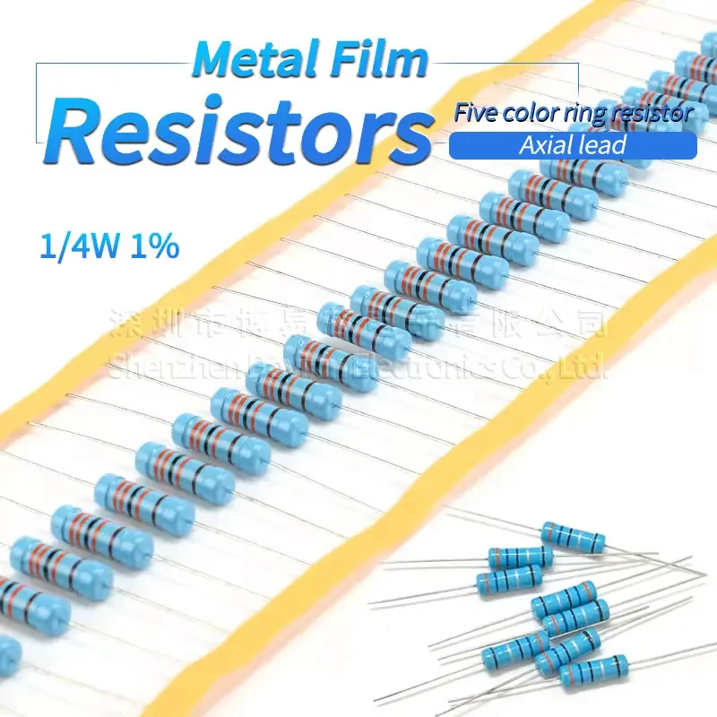 1/4W 1% 0.1R 0.12R 0.15R 0.18R 0.22R 0.24R 0.27R 0.3R 0.33R 0.36R 0.39R 0.43R 0.47R 0.5R 0.1R-1M 20 pieces