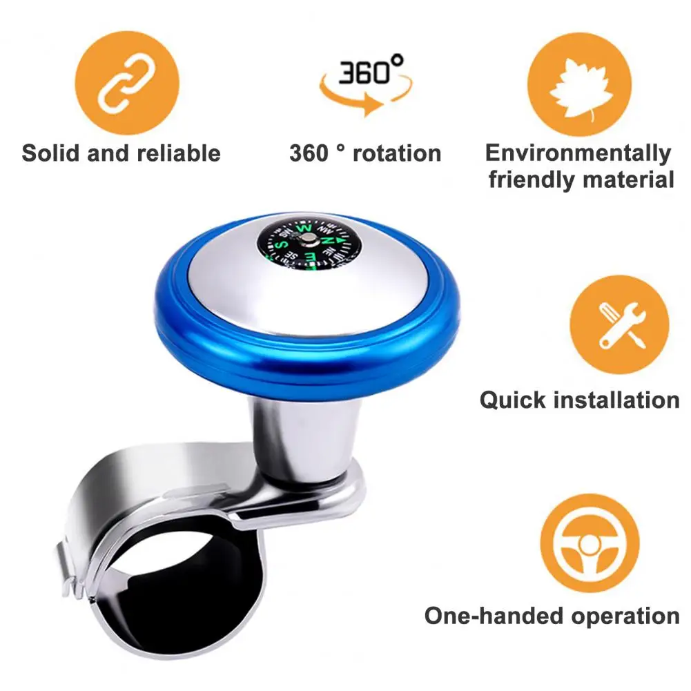 

Spinner Knob Functional Easy Installation Long Service Life Universal Car Steering Wheel Booster Ball Car Accessory