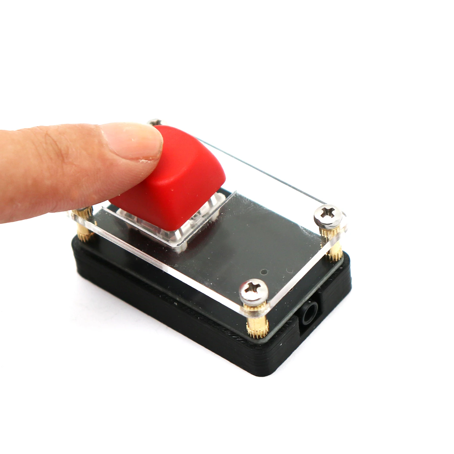 Tecla CW Keyer, tecla de telégrafo portátil para comunicación de radioaficionados, tecla mecánica de eje para práctica de entrenamiento en código Morse HAM