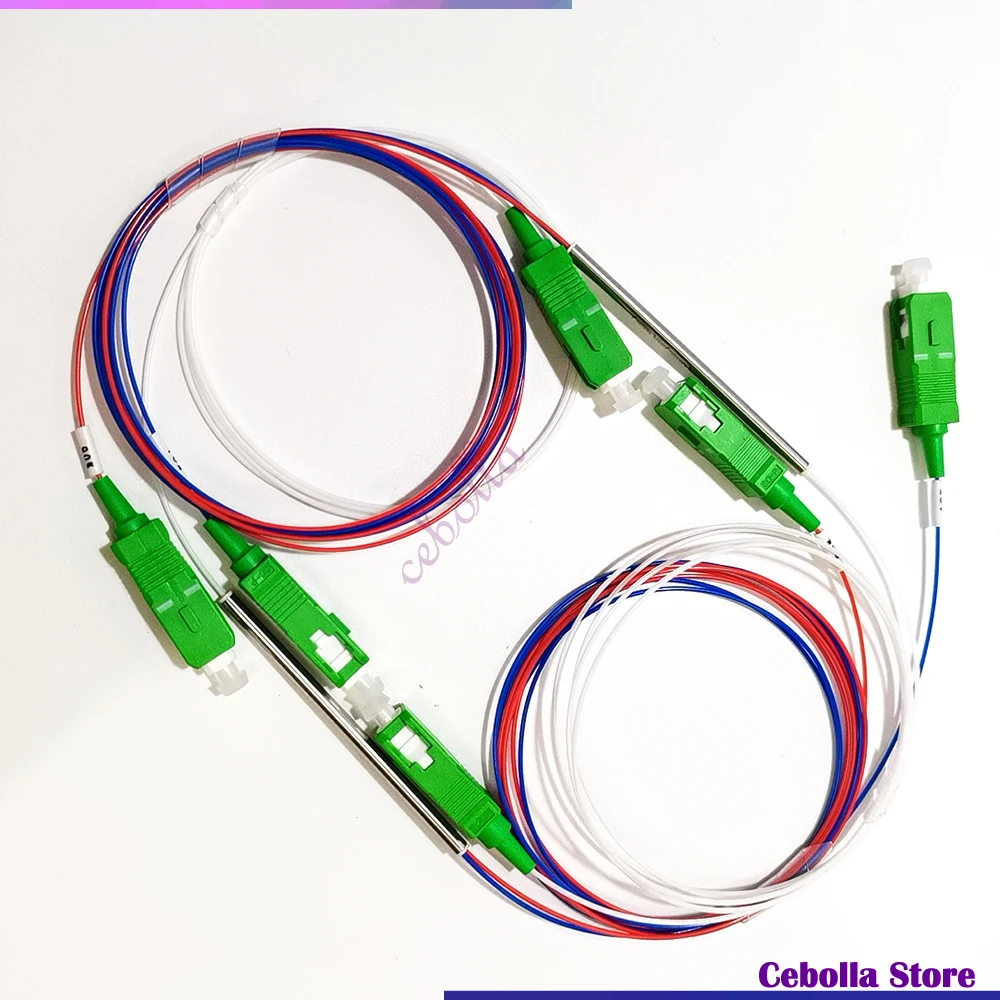 FTTH 1x2 Coupler Splittter Optical Fiber FBT Splitter 10:90  SC-APC Connector