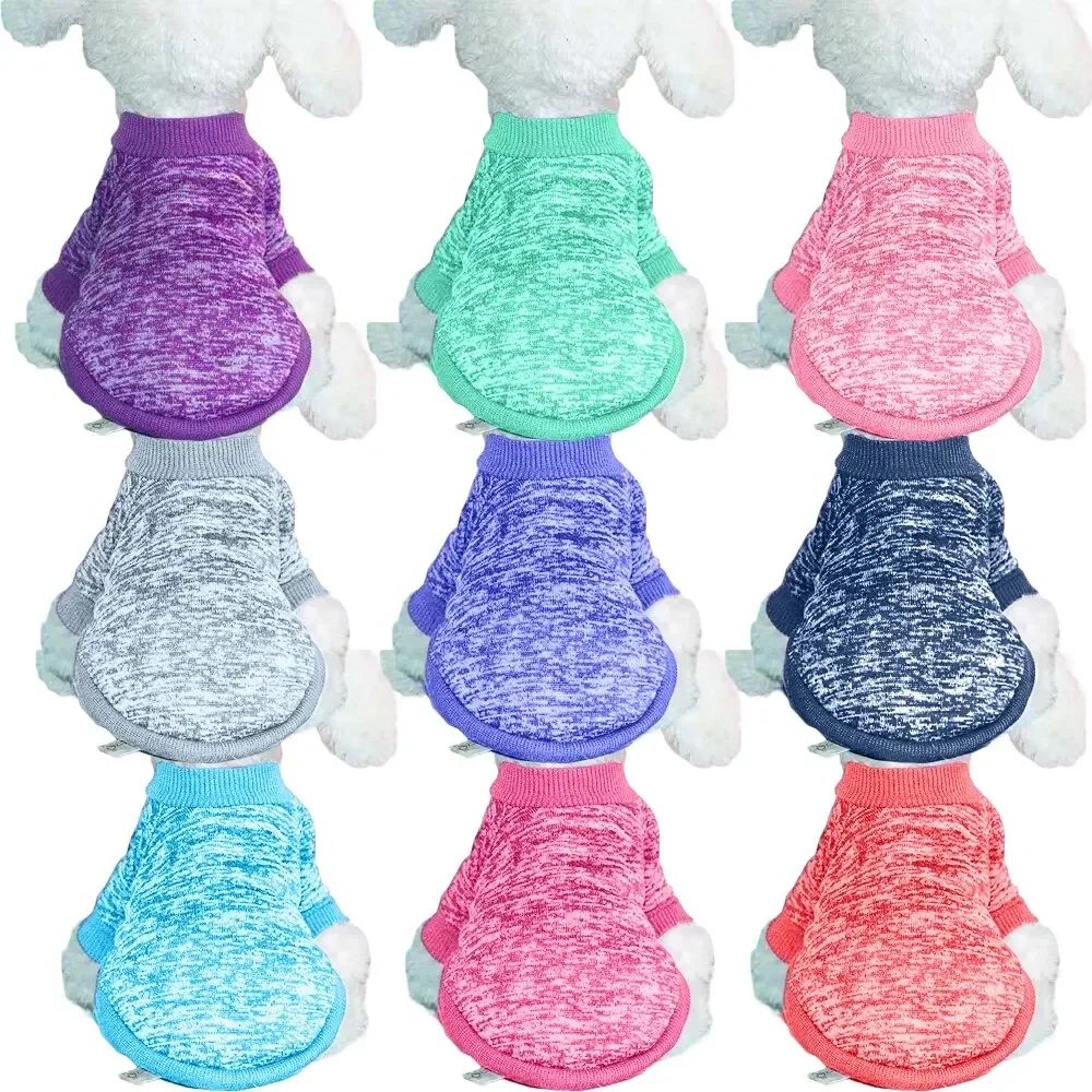 Dog Warm Clothes Spring Autumn Winter Cute Fashion Jacket Round Neck Sweater Pet Supplies Teddy Dog Cat Clothing Pet Accessories image 6