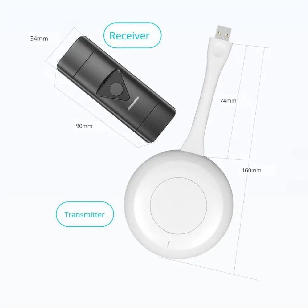 5G 1080P 60Hz Plug and Play Dual Output HD USB for Smart Office Wireless Screen Mirroring Device