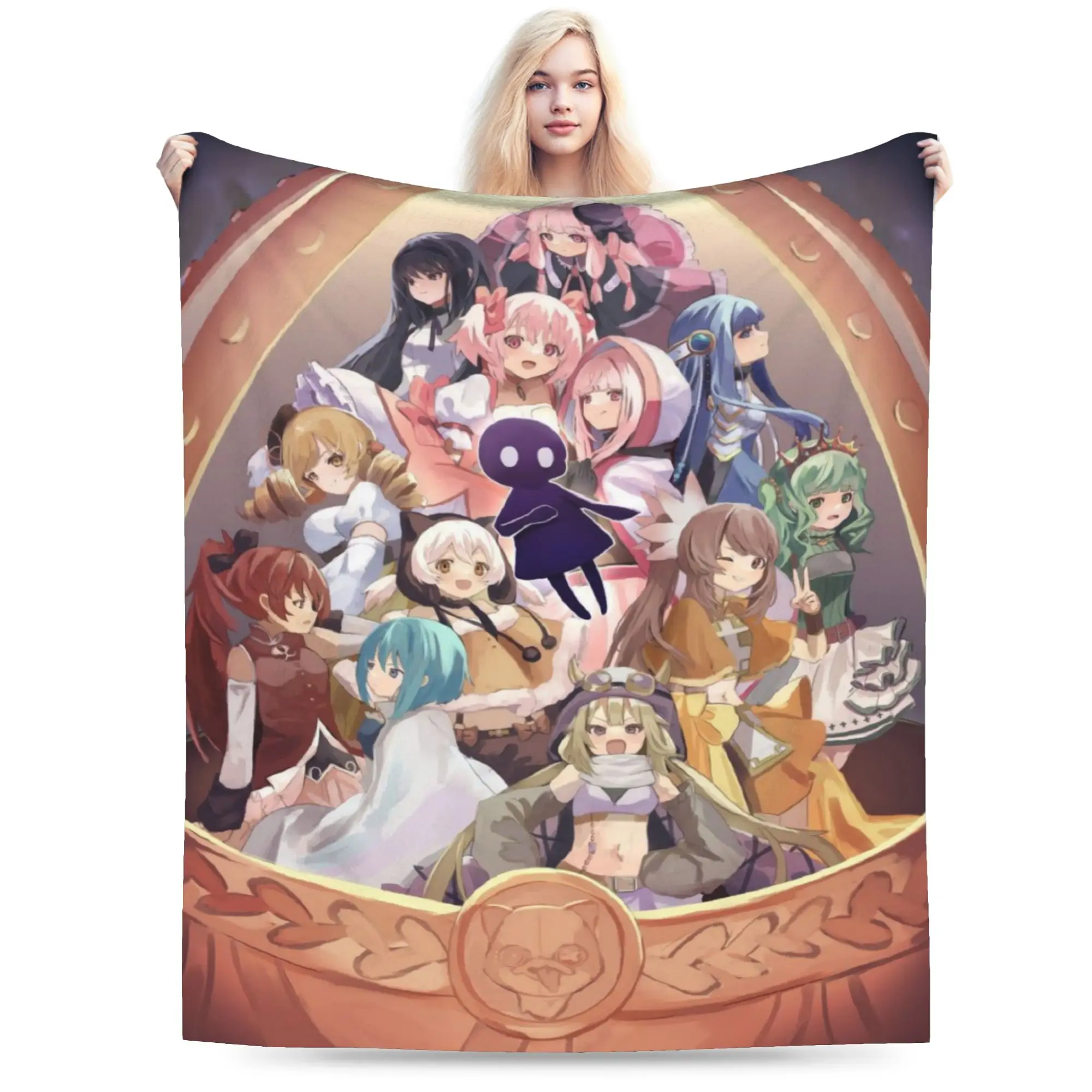 Funny Puella Magi Madoka Magica Anime Blankets Ultra-Soft Flannel  Cozy Throw Blankets Machine Washable