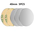5pcs Silver Round