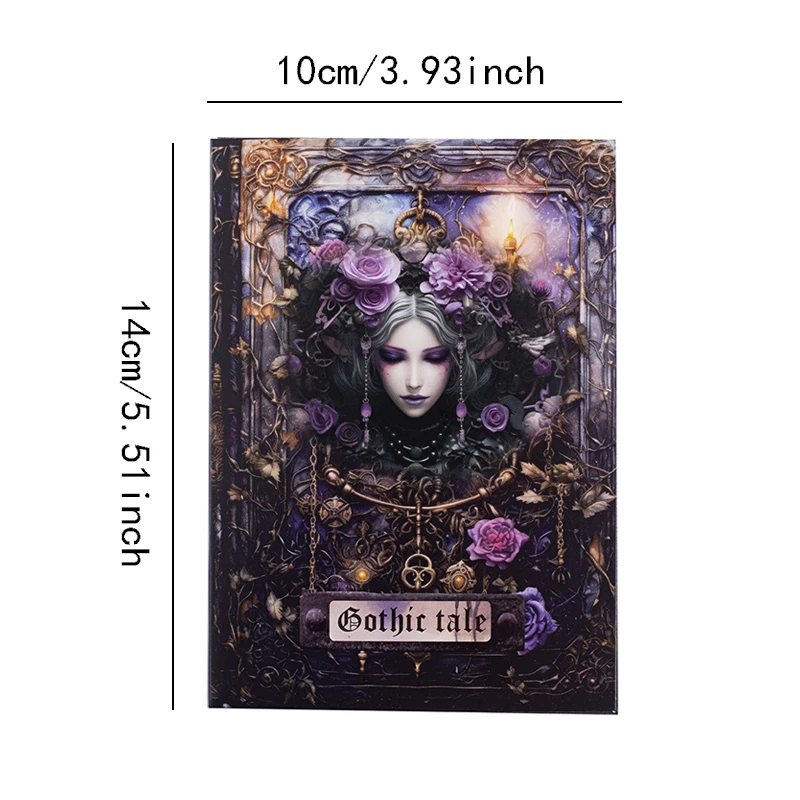 30Pcs Vintage Dark Gothic Series Decoration Material Paper Perfect for Journal Collage Scrapbooking DIY Stationery