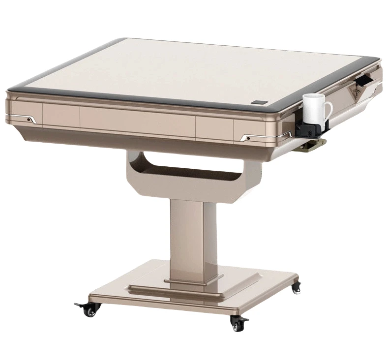 

Automatic Folding Mahjong Table Electric Shuffling Machine With Tiles For Home Entertainment Mini Use Four Shuffle Color