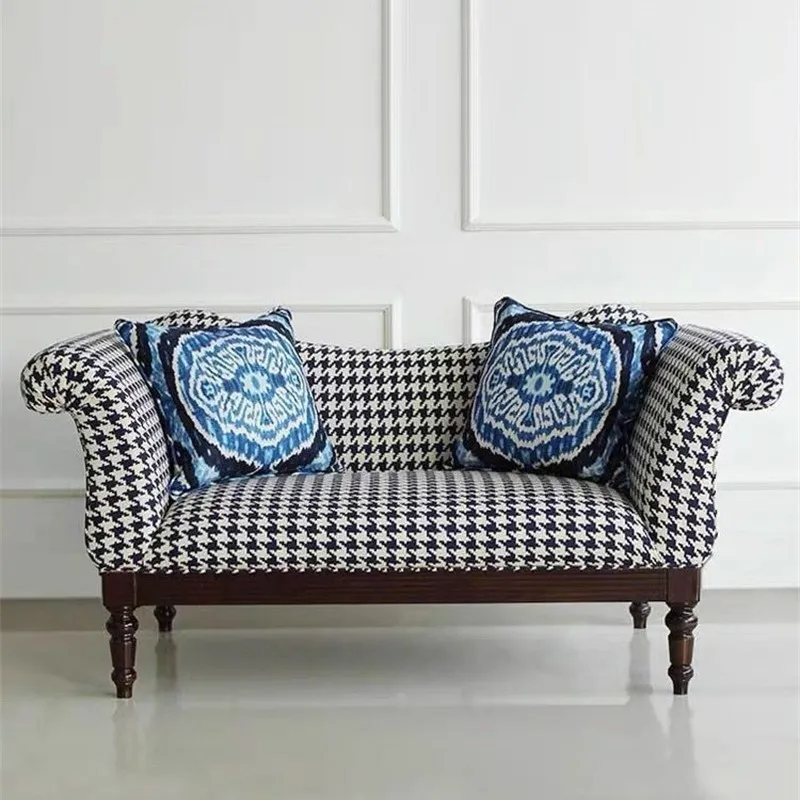 CX light luxury single sofa living room villa double triple sofa