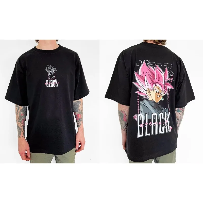 

Dragon Ball Z Gohan Men's Loose Version T-shirt 2025 Summer Streetwear Animation Printing Casual Daily Parent-child Clothing Top