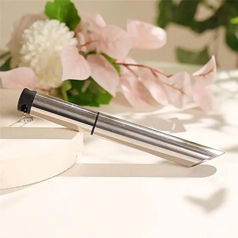 1 pz punzone per piantare il terreno in acciaio inossidabile design smussato pianta semina per fori con cordino