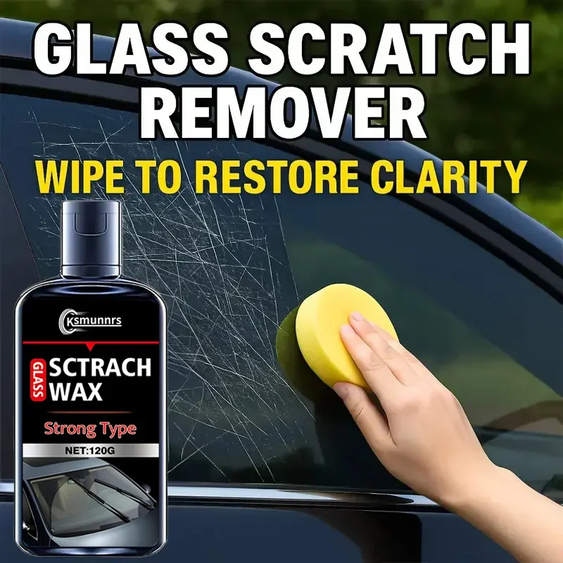 NEW Glass scratch repair paste, paint scratch remover - Quickly and effectively remove minor scratches, restoring clarity and lu