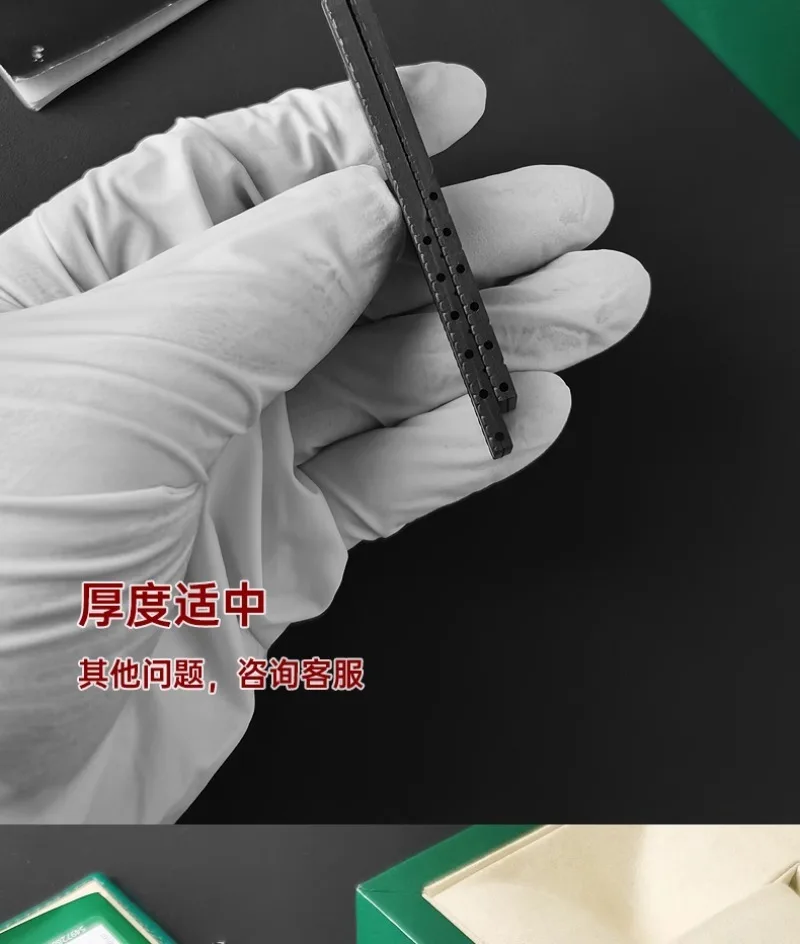 FUYIJIA الرجال مخصص B-reitling أ 17376211   أربطة الساعات الأصلية 22 مم × 18 مم حزام مطاطي 316L من الفولاذ المقاوم للصدأ بإبزيم قابل للطي