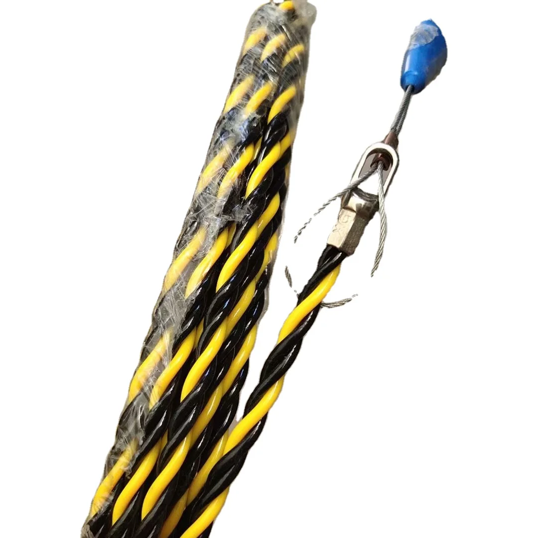 Electric Wire Cable Puller Threader Electrician Electrical Plumber Fish Tape Pull Push Kit Fish Tape Nylon Cable Push Puller
