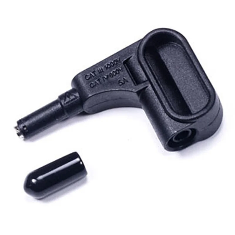 2X Electronic Multimeter Magnetic Head 4Mm Banana Plug Solderless Fast Magnet Probe Terminal Multimeter Black SALES