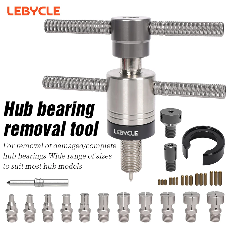 LEBYCLE MTB Road Bicycle Hub Bearing Removal Tool Bike Hub Tower Base Removal Tool Removal Puller Bike Hub Bearing Repair Tool