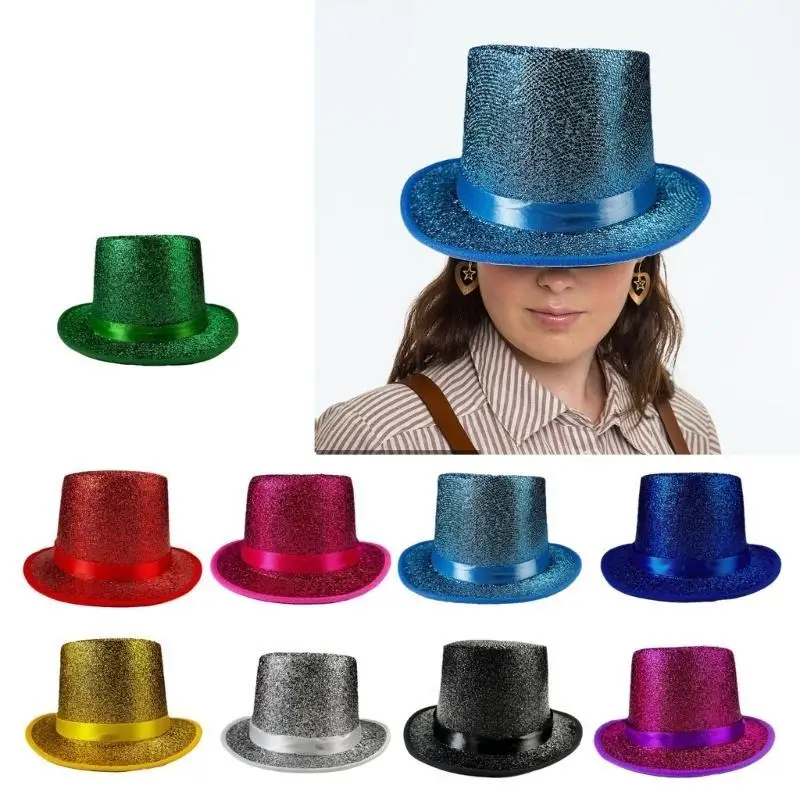 

39BB Bright Color Hat Adult Roleplay Props Hat Party Headwear Halloween Costume Hat