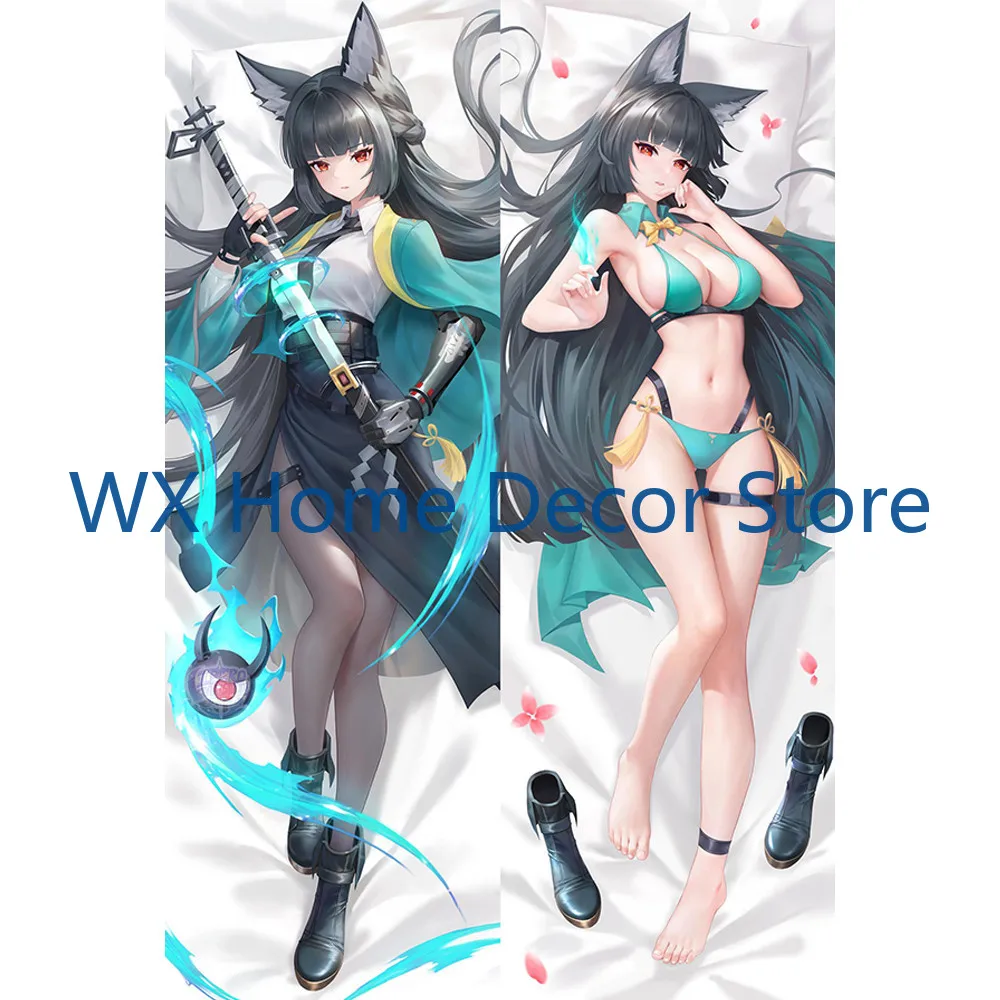 

Наволочка Dakimakura Zenless Zone Zero Hoshimi Miyabi, длинный обнимающий чехол для подушки с двусторонним принтом