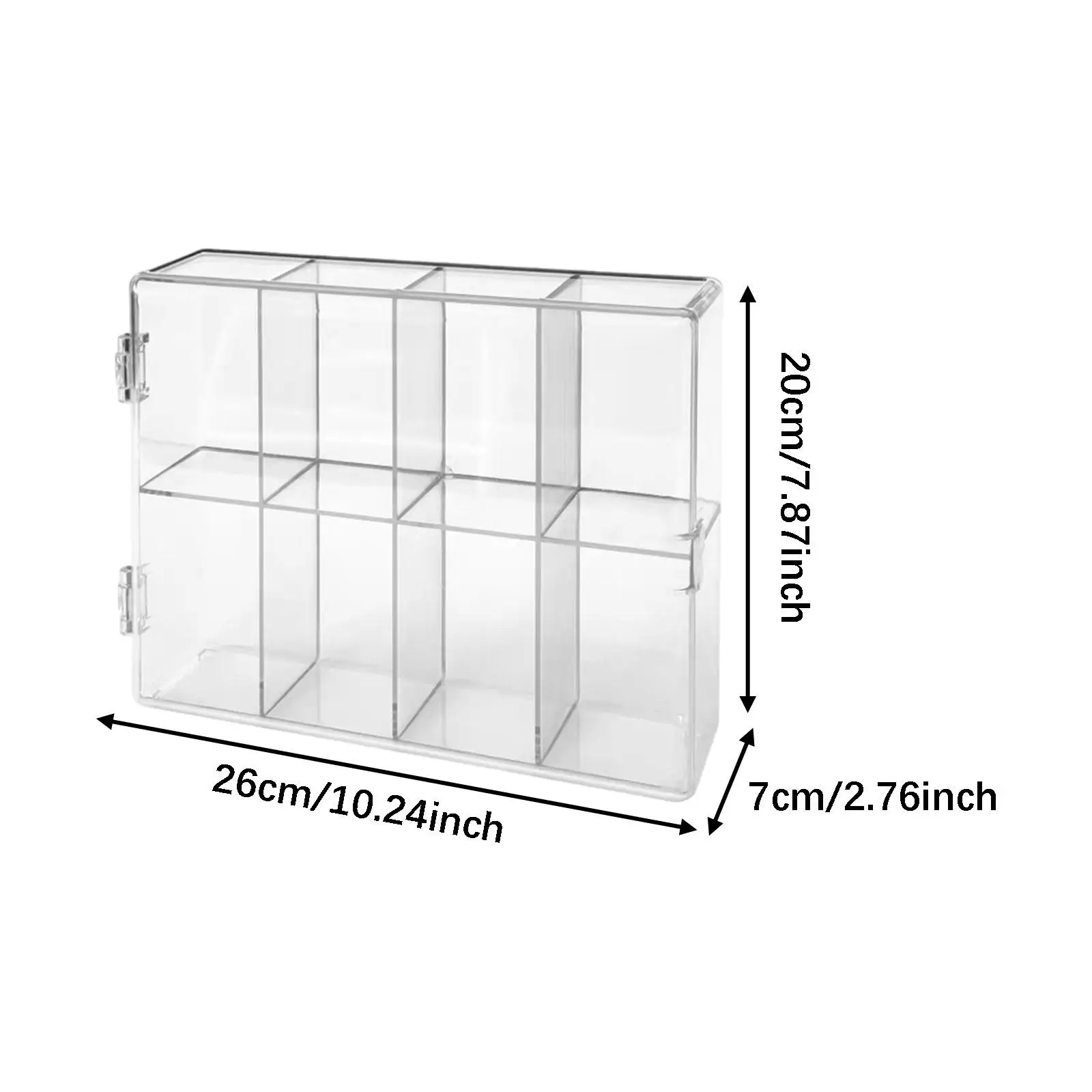Transparent Doll Storage Box Figures Display Case Stackable Shelf Dustproof Rack for Collectible Figurines
